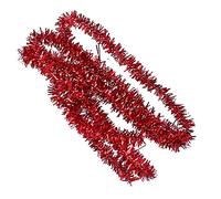 Stylebest Cinta de Oropel para Casa de Muñecas, Decoración Navideña Metálica Vívida para Manualidades Familiares, 45cm, 1:12 (Roja)