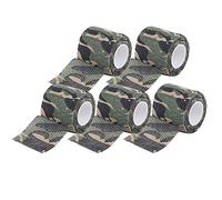 Stylebest Cintas Autoadhesivas de Camuflaje Set de 5 Cómodas y Ligeras para Caza Al Aire Fabricadas en Tela No Tejida Tamaño 450x5cm (Camuflaje)
