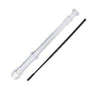 Stylebest Clarinete Instrumento Musical Duradero con Llave G de 8 Orificios para Niños ABS de Educación Temprana con Varilla de Limpieza (Transparente)