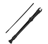 Stylebest Clarinete Instrumento Musical Duradero con Llave G de 8 Orificios para Niños ABS de Educación Temprana con Varilla de Limpieza (Negra)