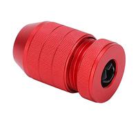 Stylebest Collar de Tope de Taladro Ajustable Control de Profundidad Ajustable de Aleación de Aluminio Ligero Rojo para Proyectos de Carpintería y Perforación (Para broca de 0,24 a 0,43 pulgadas)