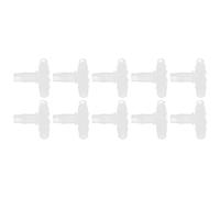 Stylebest Conector de Lengüeta en T de Plástico Duradero de 3 Vías, 10 Uds., para Laboratorios de Procesamiento Químico, Hecho de Material PP de Primera Calidad (Camiseta en T 9,5)