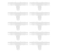 Stylebest Conector de Lengüeta en T de Plástico Duradero de 3 Vías, 10 Uds., para Laboratorios de Procesamiento Químico, Hecho de Material PP de Primera Calidad (Camiseta 12.7)