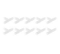 Stylebest Conector de Lengüeta en T de Plástico Duradero de 3 Vías, 10 Uds., para Laboratorios de Procesamiento Químico, Hecho de Material PP de Primera Calidad (Camiseta 17,5)
