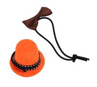 Stylebest Conjunto de Pajarita y Sombrero de Conejillo de Indias, Traje Bonito y Cómodo para Mascotas Pequeñas, Fiestas Navideñas, Tela de Fieltro, 1 Unidad