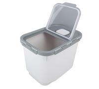 Stylebest Contenedor de Almacenamiento de Arroz de Gran Capacidad, 22 Libras, Hermético y Duradero para Organización de Cocina, Materiales de Calidad Alimentaria (Blanca)