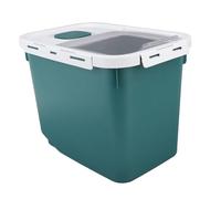 Stylebest Contenedor de Almacenamiento de Arroz de Gran Capacidad, 22 Libras, Hermético y Duradero para Organización de Cocina, Materiales de Calidad Alimentaria (Verde)