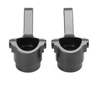Stylebest Copa de Dirección de Aleación de Aluminio para Piezas de Mejora de Coche 1/10 RC, Metal Duradero de Alta Resistencia, 2 uds. para LC Racing PTG-2 (Negra)