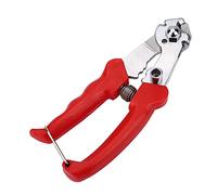 Stylebest Cortador de Cables de Bicicleta Multifunción para Entusiastas del Ciclismo, Cortador de Cables de Freno de Acero Ligero, Ergonómico para un Uso Fácil, Plata y Rojo 1 Unidad