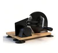 Stylebest Cortador de Pan con Manivela Ajustable para Cortar Uniformemente Masa Madre o Sándwiches Ergonómico de Acero Inoxidable (Negra)
