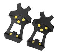 Stylebest Crampones con Puntas para Tacos de Hielo, Duraderos, Antideslizantes, 10 Tachuelas de Acero para Caminar con Seguridad en Superficies Heladas, Paquete de 2 (S)