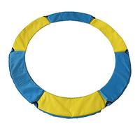 Stylebest Cubierta de Almohadilla de Seguridad para Trampolín, Protector de Resorte Impermeable Resistente a los Rayos UV para Trampolín Interior y Exterior, con Correas (Colores Mezclados Amarillo