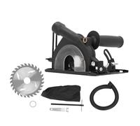 Stylebest Cubierta Protectora para Amoladora Angular, Protector Ajustable de 0 a 45 Grados con Material ABS de Hierro Duradero para Amoladoras Angulares de 100 (Soporte de corte + regla + 1 astilla