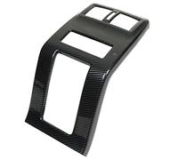 Stylebest Cubiertas de Ventilación de Aire para Consola Central Trasera, Patrón de Fibra de Carbono ABS Cubierta de Ventilación de Aire Acondicionado Trasero con Cinta Fuerte de Doble