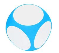 Stylebest Dados de Escritura en Blanco para Enseñanza, Cubos de Limpieza de Colores Vibrantes para Juegos de Matemáticas y Palabras, 10 Cm E/V para Niños (Azul)