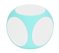 Stylebest Dados de Escritura en Blanco para Enseñanza, Cubos de Limpieza de Colores Vibrantes para Juegos de Matemáticas y Palabras, 10 Cm E/V para Niños (Verde)