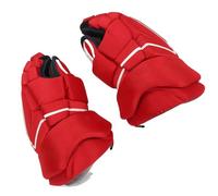 Stylebest de Hockey sobre Hielo Rojos, Protección de Manos Cómoda y Transpirable para Hockey sobre Hielo para Adultos y Patinaje sobre Ruedas, Tela de Nailon, 2 Pares (11 Pulgadas)