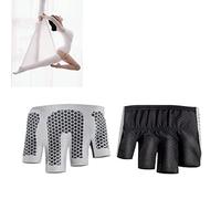 Stylebest de Yoga Antideslizantes para Mujer, Microfibra Suave y Transpirable para Yoga, Pilates y Fitness, 1 par (Negro L 19 cm / 7,5 Pulgadas)