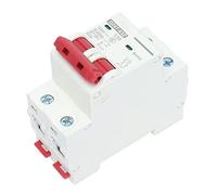 Stylebest Disyuntor en Miniatura de CC 2P 50A para Aislador de Solar Fotovoltaico, Protección Confiable contra Sobrecarga, Instalación en Riel DIN de 35 Mm