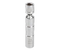 Stylebest Enchufe Giratorio Magnético de 12 Puntos, Acero Al Cromo Vanadio Duradero, Cabeza Cuadrada de 3/8 Pulgadas para una Fácil Extracción de la Bujía (14 mm (9/16 pulgadas))