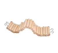 Stylebest Escalera para Mascotas para Animales Pequeños, Puente Colgante de Escalada de Madera Ecológico de 7,5 * 30 Cm para Hámsteres, Loros, Ratones y Jerbos