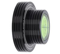 Stylebest Estabilizador de Peso Record Abrazadera de Disco de Aluminio con Nivel de Burbuja para Tocadiscos de Vinilo 50Hz 1 Unidad (Negra)