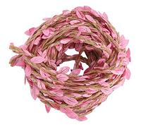 Stylebest Follaje De Vid Artificial, Decoración De Guirnalda De Ratán De Simulación Naturalista para Bodas, Fiestas Y Hogar, Tela De 10 M - Color Blanco (Rosa)