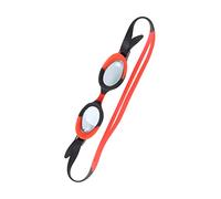 Stylebest Gafas de natación para niños, visión clara, cómodas, para niños y niñas, 1 par con banda de silicona ajustable (rojo y negro)
