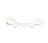 Stylebest Gancho de buceo a presión de doble extremo Acoplamiento rápido compacto y duradero para buceadores de acero inoxidable de 100 mm (blanco)