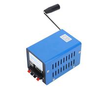 Stylebest Generador de Manivela de Gran Potencia Portátil de Ahorro de Energía para Uso en Exteriores de Emergencia Metal Azul 20W