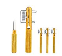 Stylebest Herramienta para Anudar Pesca, Dispositivo de Atado Rápido de 4 Piezas para una Fácil Conexión del Sedal, Aleación de Aluminio Ligera, Tamaño de 11,4 Cm