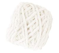 Stylebest Hilo Grueso y Rápido para Proyectos de Tejido Fáciles Lana Suave y Gruesa Ideal para Bufandas Sombreros Más Lavable a Mano Bola de 100 G (01 blanco lechoso)