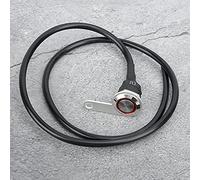 Stylebest Interruptor de Motocicleta con Características Impermeables y Luz Indicadora de Reinicio de Botón de Acero Inoxidable para Vehículos Todo Terreno y Motocicletas Eléctricas - 12 V