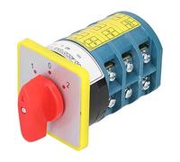 Stylebest Interruptor de Transferencia Universal, Interruptor de Ruptura de Carga Compacto y Duradero para Control de Motores, 3 Niveles, Ideal para Aplicaciones Industriales, Retardante de Llama 40 A