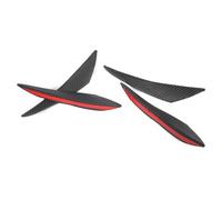 Stylebest Juego de 4 Alerones para Parachoques Delantero de Coche, Elegantes Divisores de Goma con Apariencia de Fibra de Carbono para Mejorar la Aerodinámica y la Protección, Ajuste Universal para