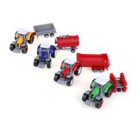 Stylebest Juego de 4 Modelos de Mini Vehículo Agrícola, Coche de Juguete de Alta Simulación para Niños, Aleación Duradera y Material ABS, para Niños Pequeños