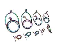 Stylebest Juego de Anillos Guía para Caña de Pescar, 9 Uds., Cerámica Resistente y Duradera para Mejorar la Precisión del Lanzamiento y la Sensibilidad del Equipo de Pesca