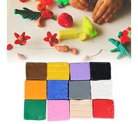 Stylebest Juego de Arcilla Polimérica para Niños, Modelado de Juguetes DIY de 12 Colores, Suave y Ecológico, Ideal para la Creatividad y el Aprendizaje