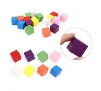 Stylebest Juego de Bloques de Colores para Niños, Juguete de Educación Temprana de Madera de Pino de Colores Brillantes, 2 Juegos (25mm 25 Piezas)