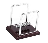 Stylebest Juego de Bolas de Péndulo, Bolas de Equilibrio Educativas para Aliviar el Estrés en la Oficina en Casa, Plástico Duradero y Hierro Forjado, 9,1x7,6x9,5 Cm