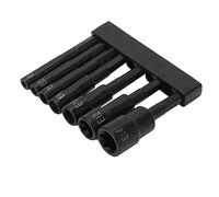 Stylebest Juego de Brocas Hexagonales de 7 Piezas con Llave Antirrobo para Reparación de Automóviles y Proyectos de Bricolaje E4 E5 E6 E8 E10 E12 E14 Acero Al Cromo Vanadio