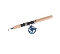 Stylebest Juego de Carrete y Caña de Pescar Telescópica de 26 Pulgadas, Aparejos de Pesca Duraderos y Ligeros para Pesca en Hielo Al Aire, Accesorios Portátiles de Carbono EVA (#3)