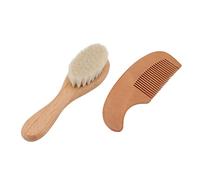 Stylebest Juego de Cepillo y Peine para bebé, Cepillo de Pelo de Cabra Suave y Cómodo para Baño Masaje del Cuero Cabelludo del bebé, 1 Unidad