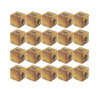 Stylebest Juego de Dados de Matemáticas, 20 Piezas con Signos Más Menos Grabados para Educación Infantil, Material Plástico Duradero (Degradado Dorado)