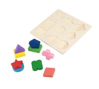 Stylebest Juego de Juguetes Geométricos de Madera Educativos para Niños para el Aprendizaje Temprano y el Desarrollo de Habilidades, Madera Segura y No Tóxica, Rompecabezas de Bloques de