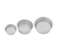 Stylebest Juego de Moldes para Pasteles Redondos de 4, 6 y 8 Pulgadas, Utensilios para Hornear de Aluminio Duraderos para Hornear Pasteles en Capas, Ideal para Cumpleaños y Días Festivos