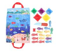 Stylebest Juego de Pesca de Tela, Juguete Educativo Portátil de Tela de Felpa Suave con Bolsa de Almacenamiento Desmontable, para Bebés y Niños Pequeños