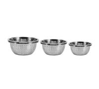 Stylebest Juego de Tamiz de Arroz de Acero Inoxidable de 3 Piezas con Diseño Antideslizante para Uso en la Cocina Duradero y Fácil de Limpiar