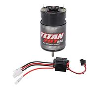 Stylebest Juego ESC de Motor Cepillado 550 con Rendimiento Impermeable 320A para RC Car, Cobre y Plástico Duraderos, Cantidad: 1 (historia)