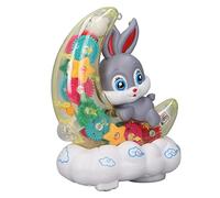 Stylebest Juguete Animal con Sonido Ligero para Niños Coche Musical Colorido de Dibujos Animados con Ruedas Giratorias y Ojos Oscilantes 15,5 X 10 X 20 Cm